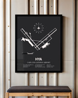 Frame color options for Cape Cod Gateway Airport Wall Art