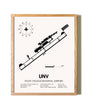 State College Regional Airport framed print in natural wood frame