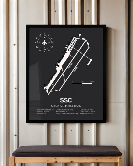 Frame color options for Shaw Air Force Base Wall Art