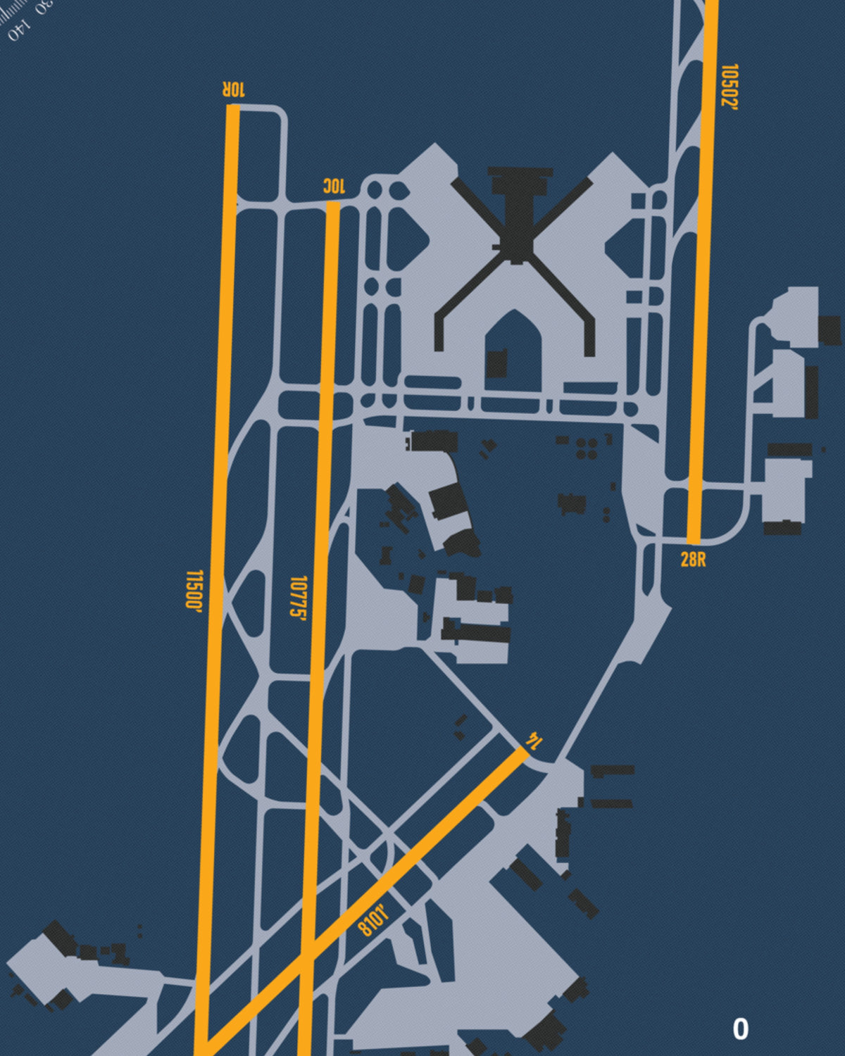 Closeup View of Pittsburgh International Airport poster