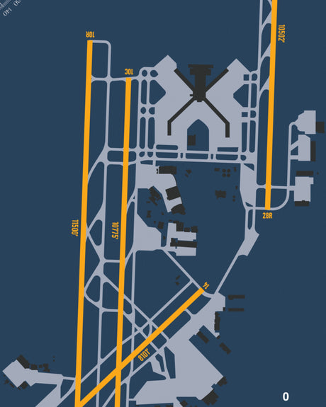 Closeup View of Pittsburgh International Airport poster