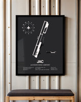 Frame color options for Jackson Hole Airport Wall Art