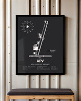 Frame color options for Apple Valley Airport Wall Art