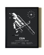 Unframed Cologne Bonn Airport map print poster