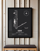 Frame color options for Deer Park Airport Wall Art