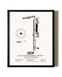 Framed Ocala International Airport-Jim Taylor Field wall art poster in black frame
