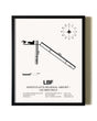 Framed North Platte Regional Airport / Lee Bird Field wall art poster in black frame