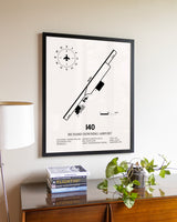 Richard Downing Airport aviation wall décor in black wood frame