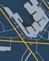 Closeup View of Baltimore/Washington International Thurgood Marshall Airport poster