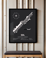 Frame color options for Scottsdale Airport Wall Art