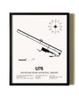 Framed Mountain Home Municipal Airport wall art poster in black frame