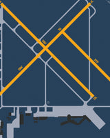 Closeup View of Long Island Mac Arthur Airport poster