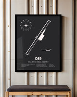 Frame color options for Fall River Mills Airport Wall Art
