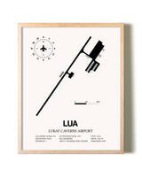 Luray Caverns Airport framed wall art in white frame