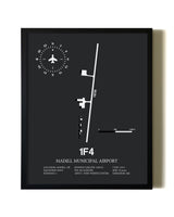 Unframed Madill Municipal Airport map print poster