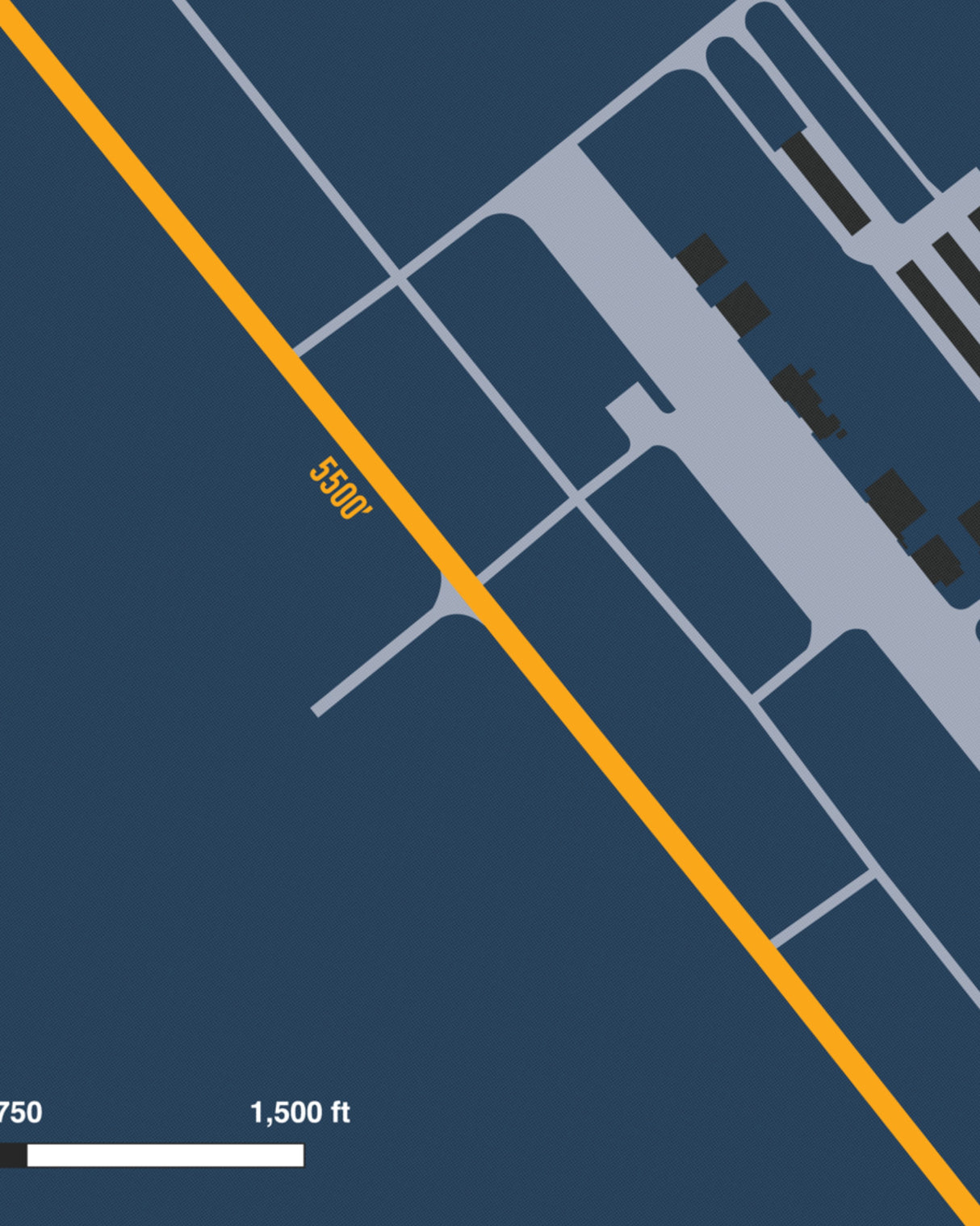 Closeup View of Richmond Executive-Chesterfield County Airport poster