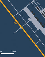 Closeup View of Richmond Executive-Chesterfield County Airport poster