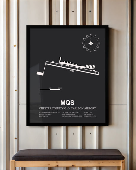 Frame color options for Chester County G. O. Carlson Airport Wall Art