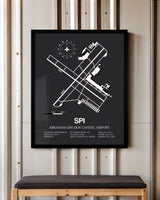 Frame color options for Abraham Lincoln Capital Airport Wall Art