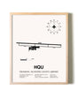 Thomson / McDuffie County Airport framed wall art in white frame
