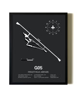Unframed Finleyville Airpark map print poster
