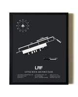 Unframed Little Rock Air Force Base map print poster
