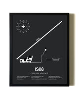Unframed Curless Airport map print poster