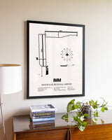 Immokalee Regional Airport aviation wall décor in black wood frame