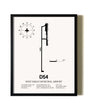 Framed West Fargo Municipal Airport wall art poster in black frame