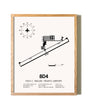 Paul C Miller/Sparta Airport framed print in natural wood frame