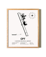 CPT Airport Map, Cleburne Regional Airport Print