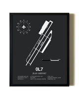 Unframed Jean Airport map print poster