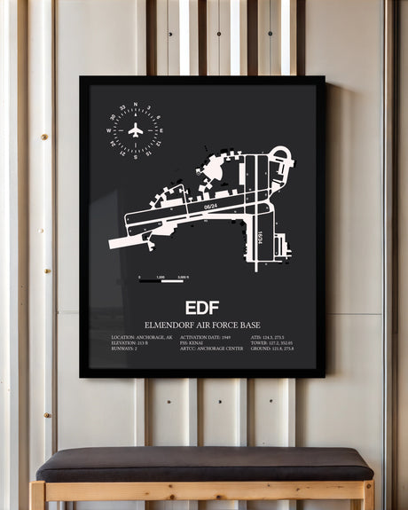 Frame color options for Elmendorf Air Force Base Wall Art