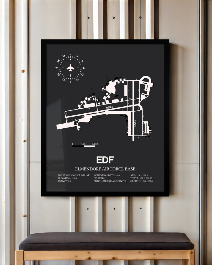 Frame color options for Elmendorf Air Force Base Wall Art
