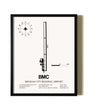 Framed Brigham City Regional Airport wall art poster in black frame