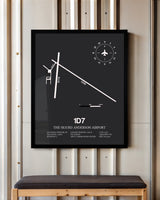 Frame color options for The Sigurd Anderson Airport Wall Art