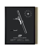 Unframed Pickens County Airport map print poster