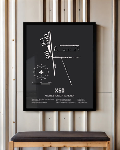 Frame color options for Massey Ranch Airpark Wall Art