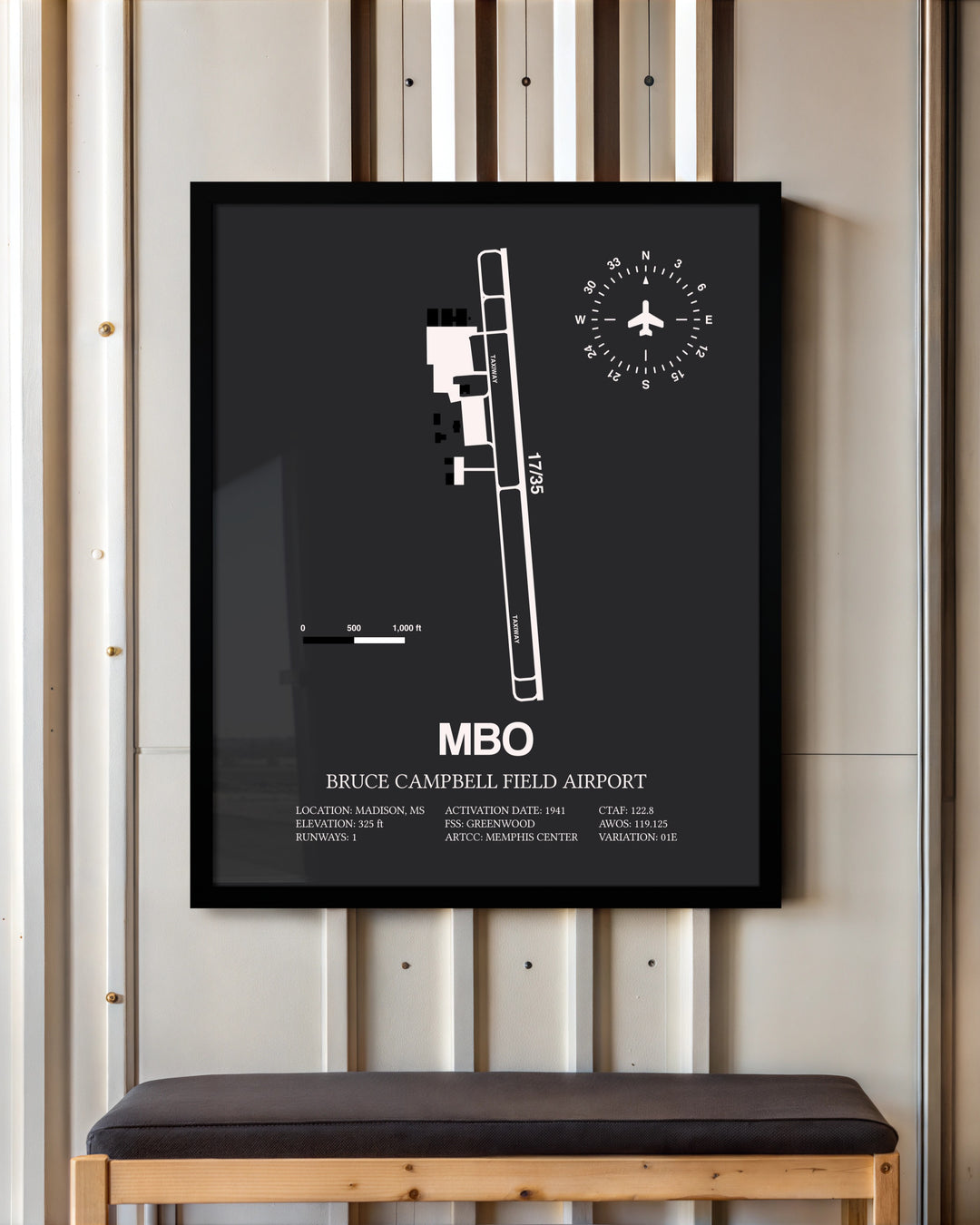 Frame color options for Bruce Campbell Field Wall Art