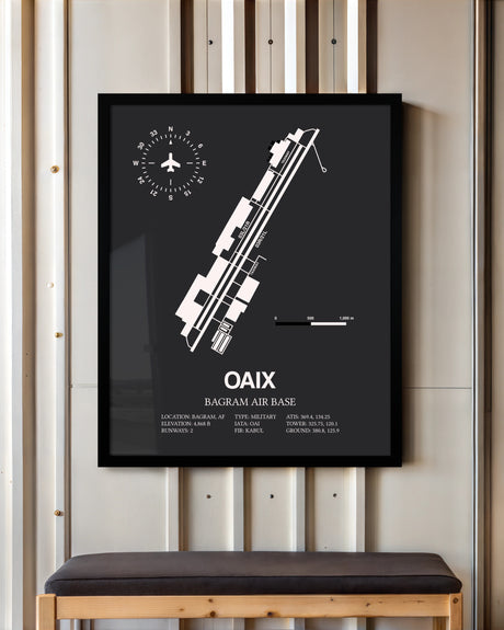 Frame color options for Bagram Air Base Wall Art
