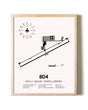 Paul C Miller/Sparta Airport framed wall art in white frame