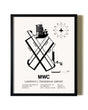 Framed Lawrence J. Timmerman Airport wall art poster in black frame