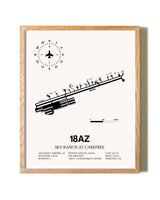 Sky Ranch at Carefree framed print in natural wood frame