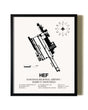 Framed Manassas Regional Airport / Harry P. Davis Field wall art poster in black frame