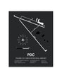 Gray Framed Prairie Du Chien Municipal Airport layout wall art poster