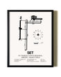 Framed St. Charles County Regional Airport / Smartt Field wall art poster in black frame