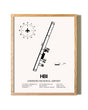 Asheboro Regional Airport framed print in natural wood frame