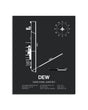 Gray Framed Deer Park Airport layout wall art poster