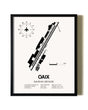 Framed Bagram Air Base wall art poster in black frame