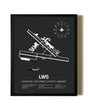 Unframed Lewiston / Nez Perce County Airport map print poster
